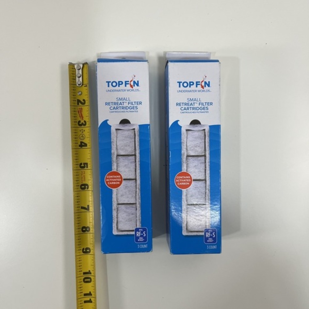 Top Fin Retreat Filter Cartridges RF-S (6 Count) 6 Month Supply Aquarium Desktop - Picture 4 of 6